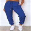 Waitfairy Sweatpants Women - Joggers for Women High Waist Baggy Sweat Pants for Womens Joggers with Pockets Blue L view 2