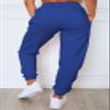 Waitfairy Sweatpants Women - Joggers for Women High Waist Baggy Sweat Pants for Womens Joggers with Pockets Blue L view 3