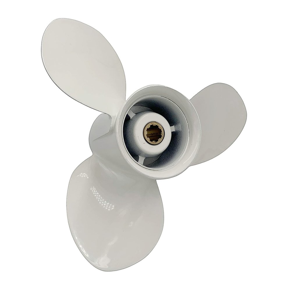 ARKDOZA Boat Propeller 9 1/4x11 Fit for Yamaha Outboard 9.9HP-15HP 3 Blades Aluminum Prop 8 Tooth Propel RH OEM NO: 63V-45943-00-EL 9.25x11