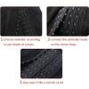 YUPPIE TONE Corset Bra Extender Women's Elastic Bra Extender 12-16 Hook 3/4 Inch Spacing 2pcs Black + White view 4
