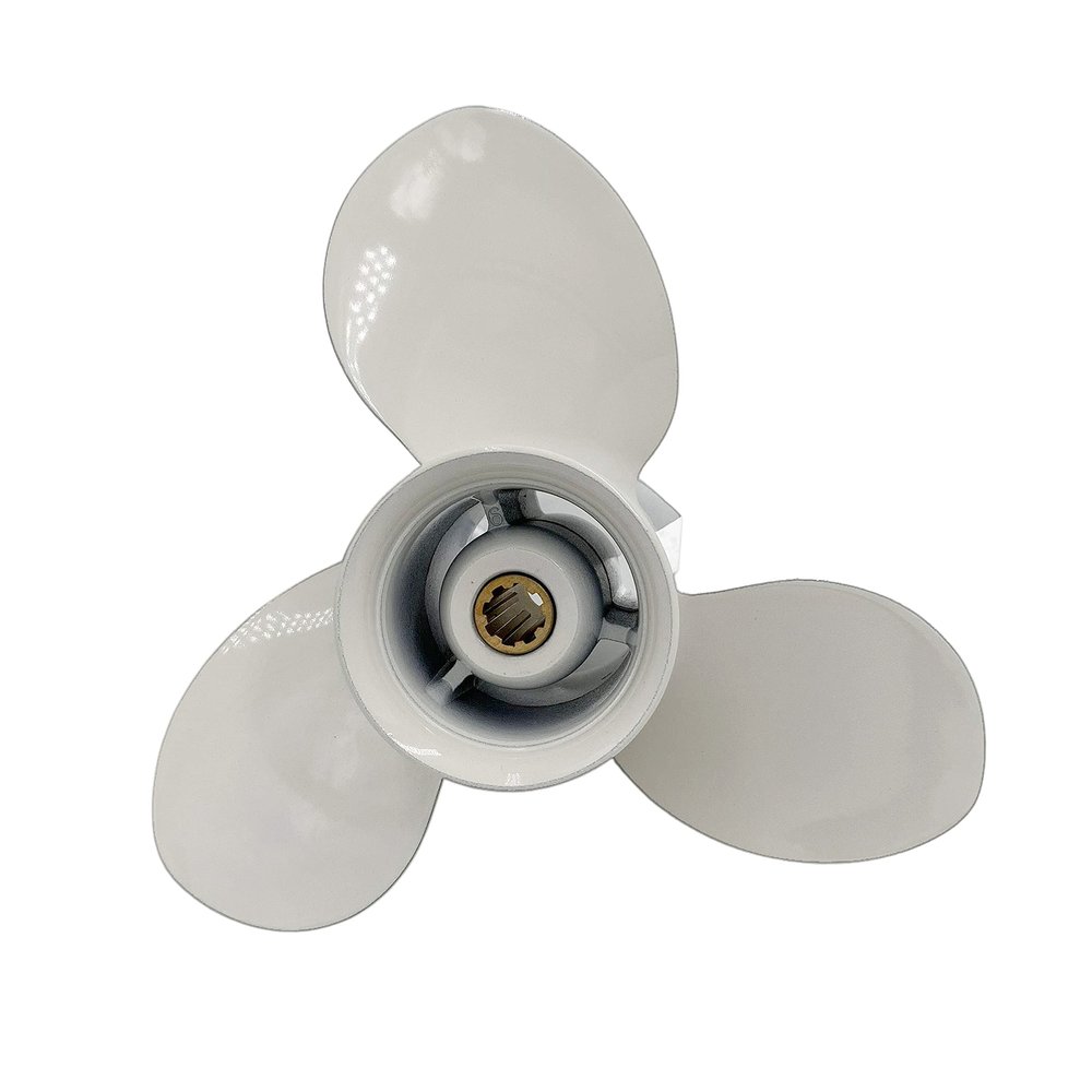 ARKDOZA Boat Propeller 9 1/4x9 Fit for Yamaha Outboard 9.9HP-15HP 3 Blades Aluminum Prop 8 Tooth Propel RH OEM NO: 683-45945-00-EL 9.25x9