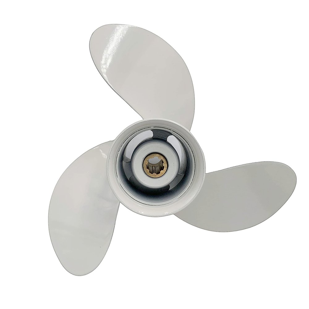 ARKDOZA Boat Propeller 8 1/2x8 1/2 Fit for Yamaha Outboard 6HP-8HP 3 Blades Aluminum Prop 7 Tooth Propel RH OEM NO: 6G1-45941-00-EL 8.5x8.5