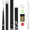 DKEKE Ultra Light Telescopic Fishing Rod Portable Casting Rods 3.6m/4.5m/5.4m/6.3m/7.2m High Carbon Fiber Carp Stream Feeder DKEKE (Color : Black, Length : 5.4m Gift) view 2