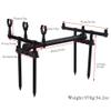 DKEKE Carp Fishing Rod Pod Stand Holder Fishing Pole Pod Stand Fishing Holder Fishing Tackle Fishing Accessory DKEKE (Color : White) view 2