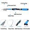 DKEKE 1.0m1.5m Mini Telescopic Rod Reel Seat EVA Handle Spinning Fishing Rod Fishing Tackle DKEKE (Color : Black, Length : 1.5m) view 2