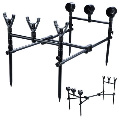 DKEKE Carp Fishing Rod Pod Stand Holder Fishing Pole Pod Stand Fishing Holder Fishing Tackle Fishing Accessory DKEKE (Color : Yellow)
