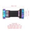 Bicycle Bottom Bracket, Lightweight Aluminum Alloy Durable 68-73mm Mountain Road BB for Cyclists Commuters Trail Riders view 2