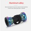 Bicycle Bottom Bracket, Lightweight Aluminum Alloy Durable 68-73mm Mountain Road BB for Cyclists Commuters Trail Riders view 4