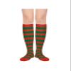 Century Star Christmas Red Green Stripes Knee High Socks for Women - Long Thin Tube Sports Socks Tall Stockings view 2