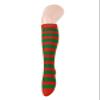 Century Star Christmas Red Green Stripes Knee High Socks for Women - Long Thin Tube Sports Socks Tall Stockings view 4