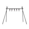 UNISTRENGH Camping Hanging Rack Multifunction Triangle Storage Rack Portable Outdoor Picnic Rack (Black, Small(29.33''H x 34.45''W)) view 1