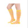 Century Star Knee High Striped Socks for Women - Long Thin Tube Sports Socks Tall Stockings ,1 Pack Yellow Pink Stripes view 1