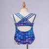 Hansber Kids Girls One Piece Tankini Swimsuit Bohemian Printed Swimwear Spaghetti Straps Tanks Bathing Suit Fish Scales 14 view 4