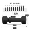 Portzon 10 Colors Options Compatible with Set of 2 Neoprene Dumbbell,1-15 LB, Anti-Slip, Anti-roll, Hex Shape view 2