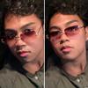 SDINM Rimless Sunglasses for Men Women Fashion Small Narrow Rectangle Sun Glasses Shades 90s Eyewear view 3