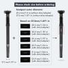 DJC Bike Suspension Seatpost Shock Absorber Damper Rubber Seat Post 25.4 27.2 28.6 30.4 30.9 31.6 mm Lightweight Aluminum(31.6mm Black) view 4