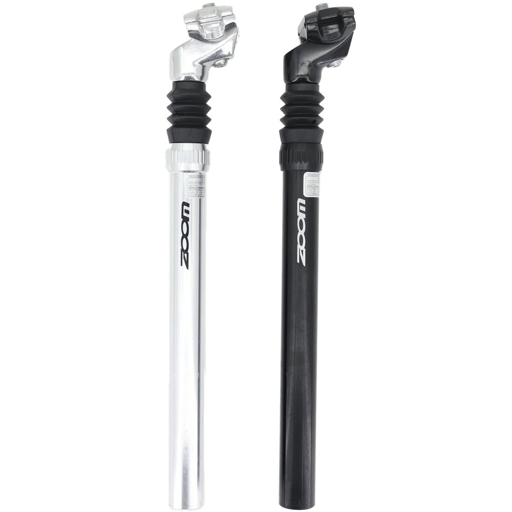 DJC Bike Suspension Seatpost Shock Absorber Damper Rubber Seat Post 25.4 27.2 28.6 30.4 30.9 31.6 mm Lightweight Aluminum(30.9mm Black)