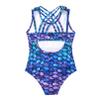 Moily Kdis Girls Camisole Gymnastics Leotards Criss Cross Back Ballet Dance Athletic Tank Tops Colorful Fish Scales 14 Years view 2