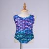 Moily Kdis Girls Camisole Gymnastics Leotards Criss Cross Back Ballet Dance Athletic Tank Tops Colorful Fish Scales 14 Years view 3