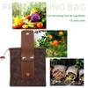 ASENIE Foraging Bag Waxed Canvas Collapsible Outdoor Camping Foraging Pouch Mushroom Storage Water Resistant Leather Bushcraft Belt Tinder Dump Pouchs Brown for Travel Camping Hiking Bag Only (Brown) view 2