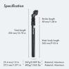 DJC Bike Suspension Seatpost Shock Absorber Damper Rubber Seat Post 25.4 27.2 28.6 30.4 30.9 31.6 mm Lightweight Aluminum(30.4mm Black) view 3