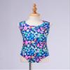 iiniim Kids Girls Sunsuit One-Piece Swimsuit Criss Cross Backless Rash Guard Swimwear Beachwear Bodysuit Colorful Leopard 14 Years view 3