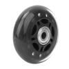 1pc 3inch Skates Wheel Black Transparent Silent PU Casters w/ 608ZZ Bearing Skates Luggage Cart Wheel Roller Replacement DUO ER view 1