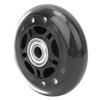 1pc 3inch Skates Wheel Black Transparent Silent PU Casters w/ 608ZZ Bearing Skates Luggage Cart Wheel Roller Replacement DUO ER view 2