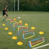 ASENVER 6 Pack Multicolor Agility Hurdles 4 Height Adjustable Speed Training Hurdles Fitness & Speed Training Equipment view 2