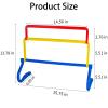 ASENVER 6 Pack Multicolor Agility Hurdles 4 Height Adjustable Speed Training Hurdles Fitness & Speed Training Equipment view 4