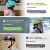 Bike Helmets for Adults Men Women,Mens/Womens Cool Bicycle Helmet with Magnetic Rear LED Light (Shiny White,L) view 2