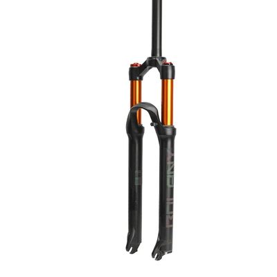 Jejy Mountain Bicycle Front Air Forks 26/27.5/29 Magnesium Alloy, Remote Lockout/Manual Lockout MTB Bike QR 9mm Quick Release Suspension Fork (Color : Gold Manual Lockout, Size : 26)