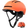 Bike Helmets for Adults Men Women,Mens/Womens Cool Bicycle Helmet with Magnetic Rear LED Light,Youth Boys/Girls Helmet (Shiny Orange,M) view 1