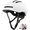 Bike Helmets for Adults Men Women,Mens/Womens Cool Bicycle Helmet with Magnetic Rear LED Light,Youth Boys/Girls Helmet (Shiny White,M) view 1