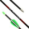 Spine 1300 Arrow 32 Inch Arrow Target Practice Arrow Hunting Arrow Carbon Arrows Compound Bow Recurve Bow Adult Youth Archery Indoor Outdoor Shooting Bullet Tip 12pc view 2