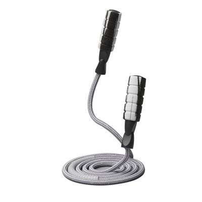 GTHTTT Jump Rope Adjustable Skipping Weighted Jumprope with Anti-Wear Tube for Women Adult and Children Speed Training, Extreme Jumping, Endurance Training and Fitness Gym Jumping Rope,Gray