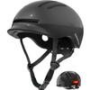 Bike Helmets for Adults Men Women,Mens/Womens Cool Bicycle Helmet with Magnetic Rear LED Light,Youth Boys/Girls Helmet(Shiny Black,L) view 1