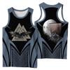 WDBAYXH Viking Valknut 3D Print Tank Tops Odin Raven Sleeveless Tee Shorts Sports Set, Summer Quick Dry Short Sleeve Workout T-Shirts, Celtic Pagan Lightweight Vest Suit,Top1,XL view 1