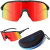 Living out your qool time Polarized Wrap Around shield ski Sunglasses Men Women Triathlon Volleyball Running Sutro Lite Baseball Padel 118 view 2