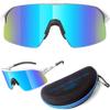 Living out your qool time Polarized shield wrap around Cycling Sunglasses Men Women Baseball ski Triathlon Volleyball Running pickleball Padel Tennis 118 view 1