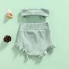 Mubineo Infant Baby Girl Basic Plain Cotton Ruffle Bloomer Shorts Headband Set (Green, 24 Months) view 4