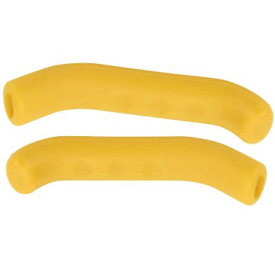 01 Bicycle Brake Handle Cover, High Wear Resistance Bicycle Handbrake Cover Absorb Vibration with 2 Bicycle Brake Lever Covers for Most Bicycles for Cyclist(Yellow)