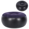 BWLZSP Portable Outdoor Camping Chair Stool Inflatable Stool Inflatable Round Stool Inflatable Flocking Stool Footrest for Home Office Travel view 1