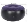 BWLZSP Portable Outdoor Camping Chair Stool Inflatable Stool Inflatable Round Stool Inflatable Flocking Stool Footrest for Home Office Travel view 2