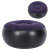 BWLZSP Portable Outdoor Camping Chair Stool Inflatable Stool Inflatable Round Stool Inflatable Flocking Stool Footrest for Home Office Travel view 4