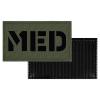 Petac Gear IR Infrared Reflection MED Medical Tactical Fastener Patch Hook-Fastener Backing 3.5x2 (RG) view 2