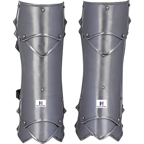 Nautical-Mart Rikomer Steel Greaves (Silver)