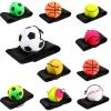 Skylety 10 Pieces Wrist Return Ball, Rubber, Basketball, Soccer, 1.85 Inch view 1