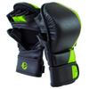 Ultimate - Performance Series - MMA Sparring Shooter Gloves - MMA Boxing Muay Thai Training Bag Work (XS/CH, Black / Green) view 2