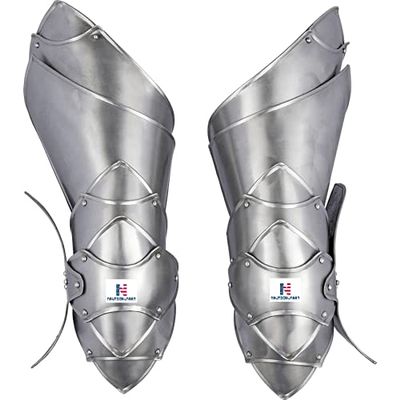 Nautical-Mart Rikomer Steel Leg Guards (Silver)